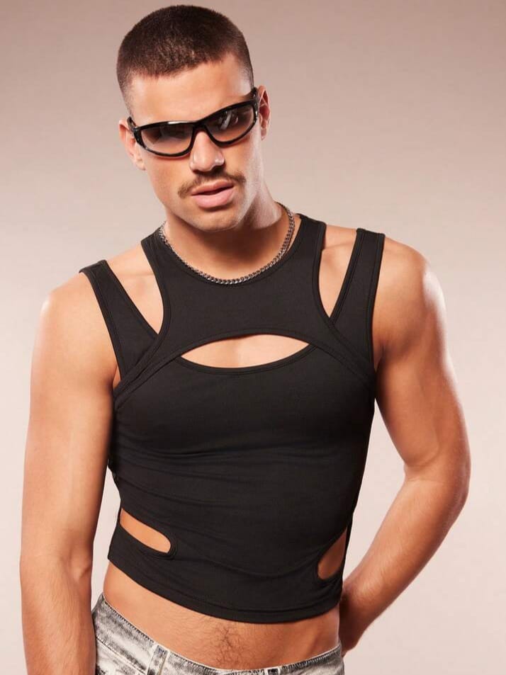 Men's Hollow 2in1 Tank Top